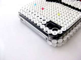 Bling Crystal Stone Back Cover Case For iPhone 4G 4TH  