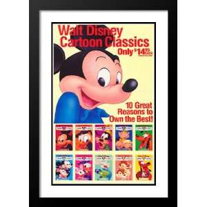 com Walt Disney Cartoon Classics 20x26 Framed and Double Matted Movie 