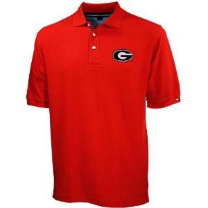  Tommy Hilfiger Georgia Bulldogs Red Pique Polo Sports 