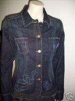 New w/Tag DKNY Jeans Fitted Embellishment Jacket $98.  