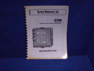 RADIAN RESEARCH RM 11 OPERATIONS MANUAL  