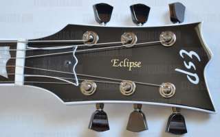 ESP Eclipse II BLKAQ Electric Guitar in Black Aqua w/case Madein Japan 