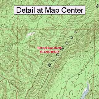  USGS Topographic Quadrangle Map   Hot Springs North 