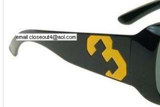 Shiny Black Frame wi th Large Goldenrod Polo Player emblem on one side 
