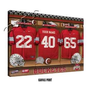  Ohio State Buckeyes Personalized Football Locker Room 
