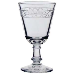 La Rochère Glass Stemmed, Volute, 8 oz Set of 6  Kitchen 