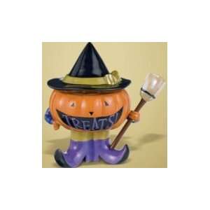  Halloween All Hallows Eve Candy Bowl  Pumpkin Witch
