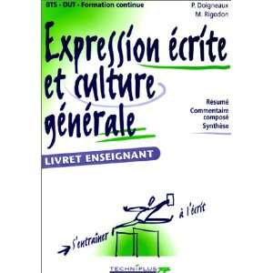  Expression écrite et culture générale  Livret 