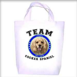  Cocker Spaniel BUFF TEAM Shopping   Dog Toy   Tote Bag 
