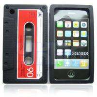 Cassette Tape Silicone Case Cover iPhone 3G 3Gs Black  
