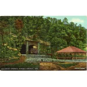   Postcard Magnetic Springs   Eureka Springs Arkansas 