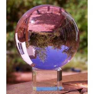 Crystal Meditation ball globe 80 mm, rose quartz, free 