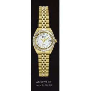 Watch   Champagne Gold Color Stainless Case   Genuine Mother Of Pearl 