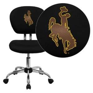  Flash Furniture Wyoming Cowboys and Cowgirls Embroidered Black 