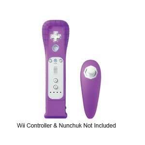  Wii Remote Nunchuck Sleeves   Purple Video Games