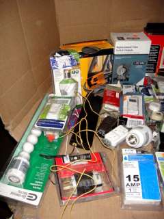 WHOLESALE LOT OF ASSORTED ELECTRICAL ACCESSORIES  