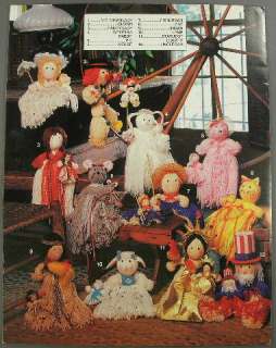   Attic Yarn Mop Dolls Using Skeins by Mary Layfield 15 Page Magazine