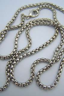   Silver 30 Lobster Claw Jewelry Chain Cuban Link Thick Necklace  