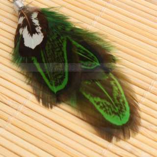   features 1 goose feather style earrings are elegant and popular