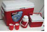Coleman 54 Quart Red Chest Cooler Combo  