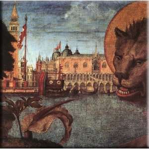  The Lion of St Mark [detail 1] 16x16 Streched Canvas Art 