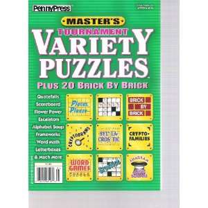  Masters Tournament Variety Puzzles (Spring 2012) Various 