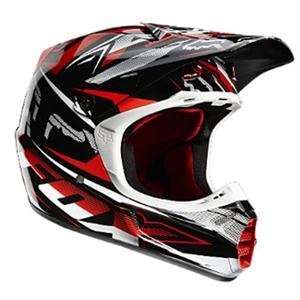  Fox Racing V3 Speed Helmet   Medium/Red Automotive