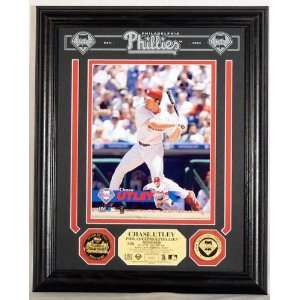  Chase Utley Philadelphia Phillies Archival Etched Glass Photo 