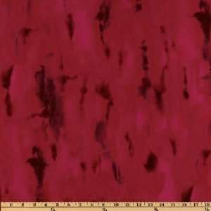  44 Wide Summer Lily Abstract Fuchsia Fabric By The Yard 