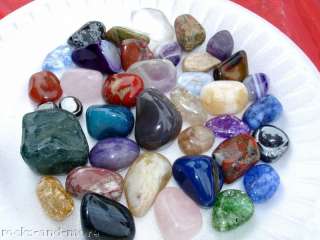 Tumbled Gem Stones Great Variety And Color  1 pound  