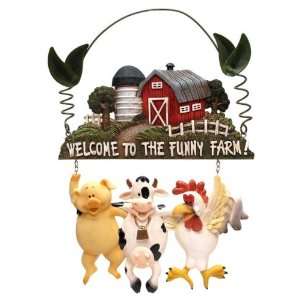  Welcome Plaque   Funny Farm 