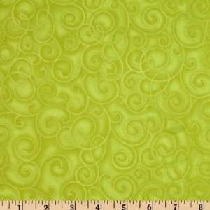  44 Wide Whimsyland Swirls Lime Fabric By The Yard Arts 
