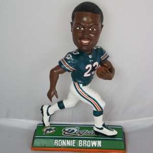  Ronnie Brown Miami Dolphins End Zone Bobblehead Figurine 