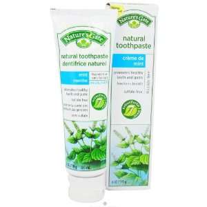  Natures Gate   Creme de Mint Natural Toothpaste, 6 OZ 