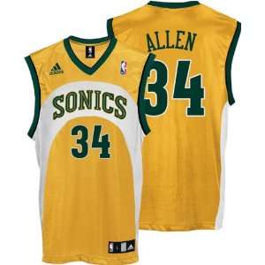 Ray Allen Youth Jersey adidas Gold Replica #34 Seattle Sonics Jersey 