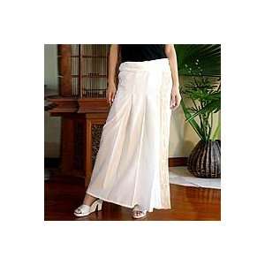   NOVICA Cotton wrap around skirt, Thai Sophistication
