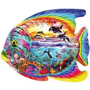  OCEAN FISH SHAPED JIGSAW PUZZLE Toys & Games