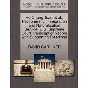   with Supporting Pleadings (9781270669296) DAVID CARLINER Books