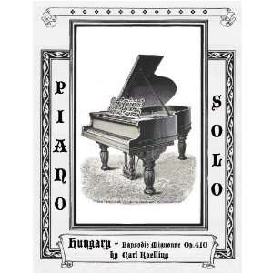  Hungary   Rapsodie Mignonne Op.410 for Piano Solo Carl 