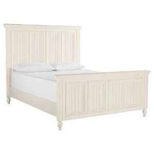   Twin, Full, Queen, and King White Cream Panel Bed Furniture & Decor