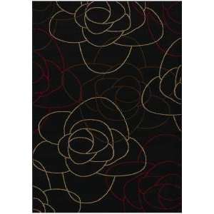  Couristan Abstract Rose/Charcoal Rug