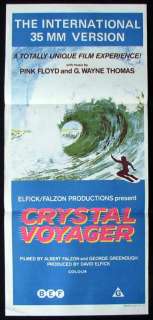  VOYAGER 1972 Greenough SURFING Vintage Australian Daybill Movie poster