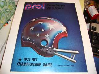 1971 PRO FOOTBALL NFL GAMEDAY MAGAZINE RARE PLAYOFFS  