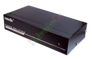 250MHZ 1 PC TO 8 PORT VGA VIDEO MONITOR SPLITTER BOX W / POWER  