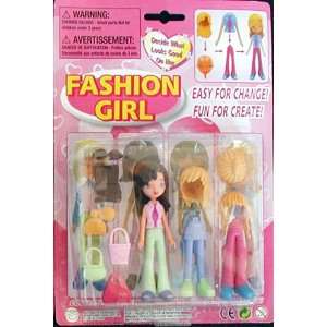    Fashion Girl   Dress Up Doll with Snap on Pieces Toys & Games
