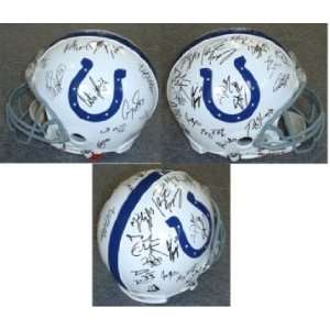  2005 Indianapolis Colts Team Signed Helmet Sports 