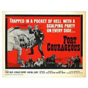  Fort Courageous Original Movie Poster, 28 x 22 (1965 