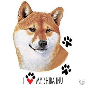 Set Of 2 I Love My Shiba Inu Window Clings  