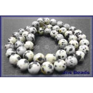  Spotted Dalmation Jasper 4mm Round Beads 16 Arts, Crafts 