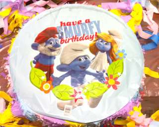 Smurfs Birthday Party Pinata Custom NeW  